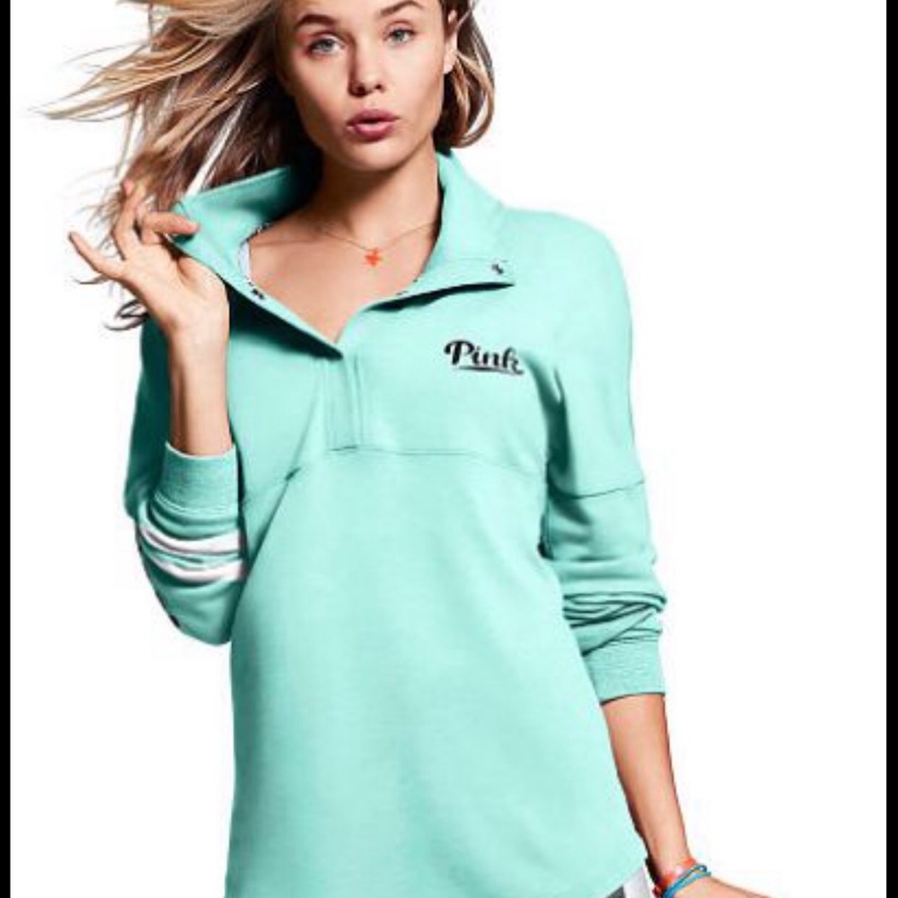 VS Pink Mint Green Sweatshirt